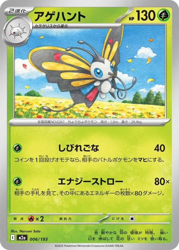 Beautifly Japanese card