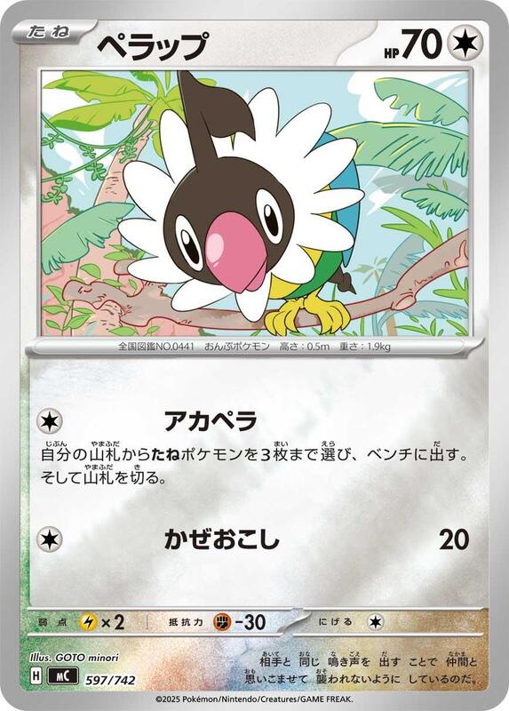 Chatot (Mirror Holo) Japanese card