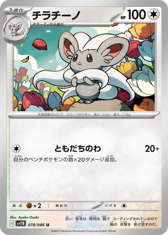 Cinccino Japanese card