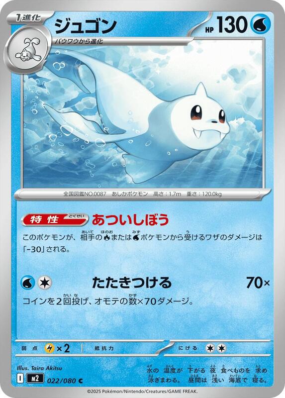 Dewgong Japanese card