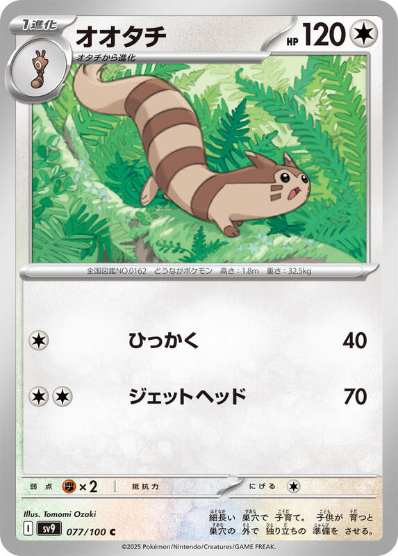 Furret Japanese card