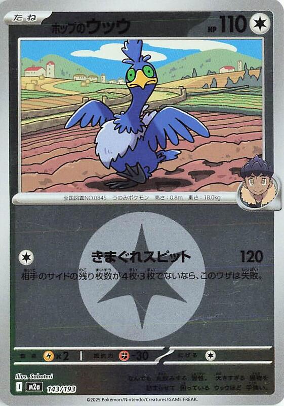 Hop's Cramorant (Energy Symbol Pattern) Japanese card