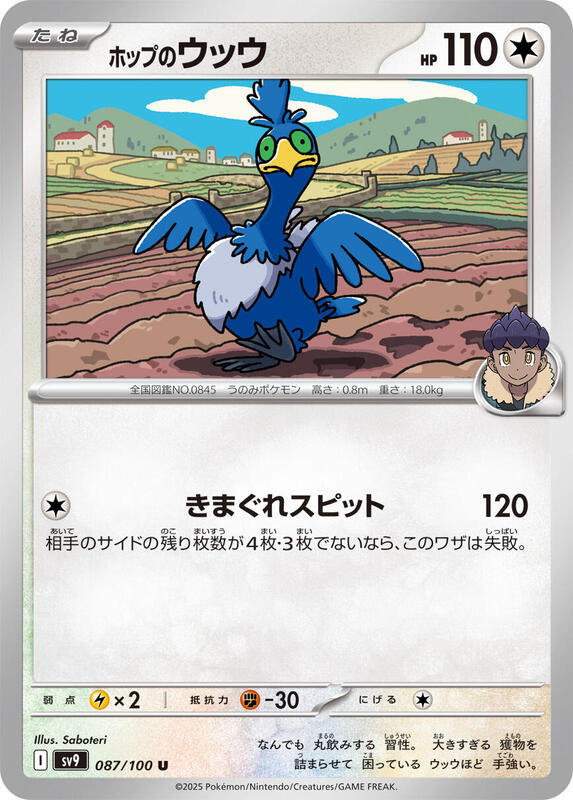 Hop's Cramorant Japanese card