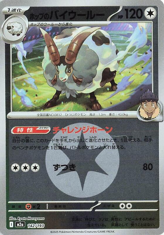 Hop's Dubwool (Energy Symbol Pattern) Japanese card