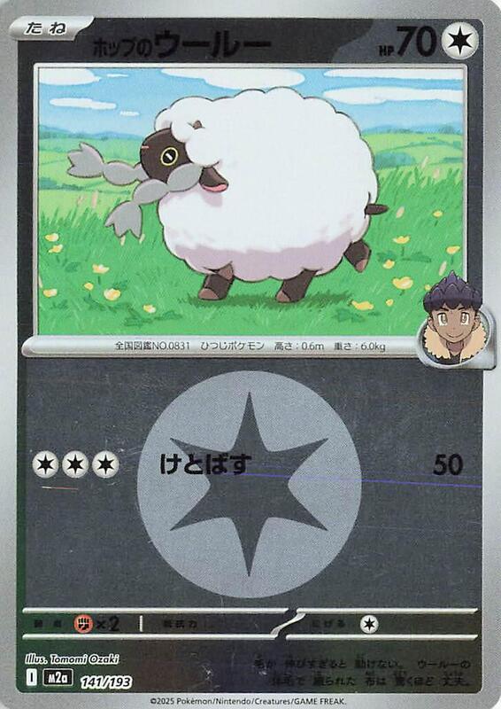 Hop's Wooloo (Energy Symbol Pattern) Japanese card