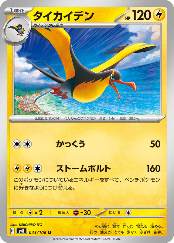 Kilowattrel Japanese card