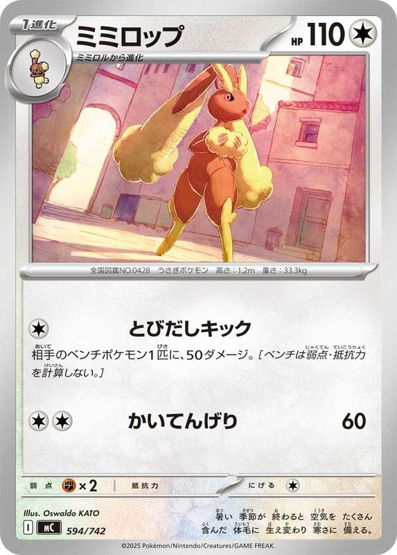 Lopunny Japanese card