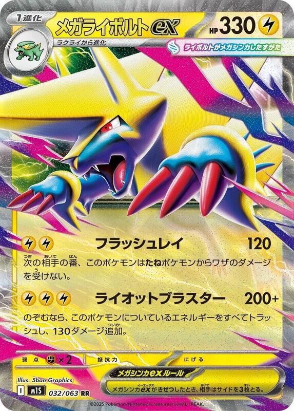 Mega Manectric ex Japanese card