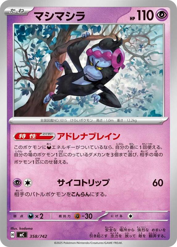 Munkidori Japanese card