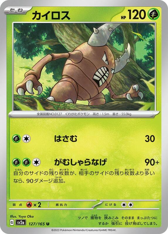 Pinsir Japanese card