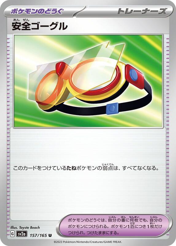 Protective Goggles Japanese card