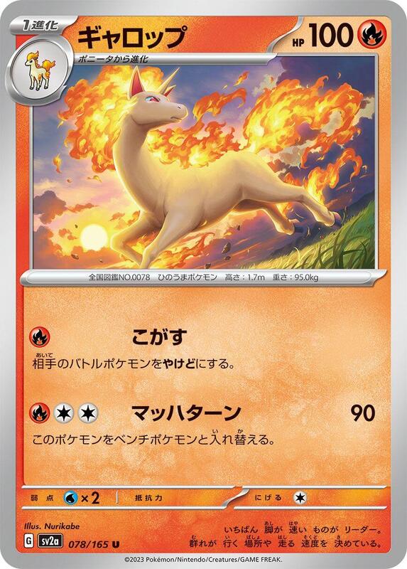 Rapidash Japanese card