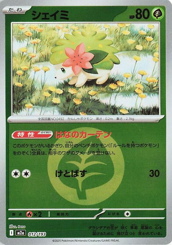 Shaymin (Energy Symbol Pattern) Japanese card