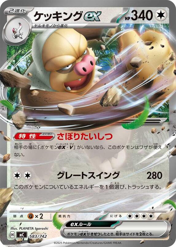 Slaking ex Japanese card
