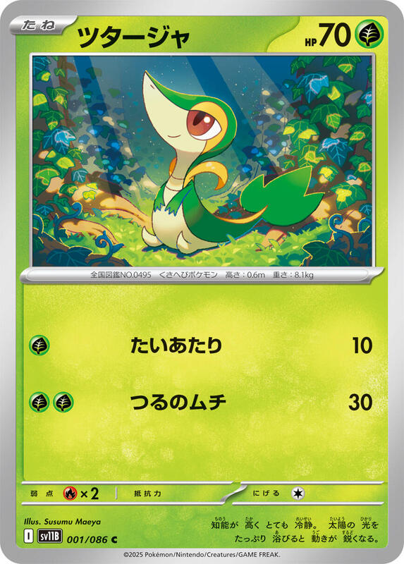 Snivy Japanese card