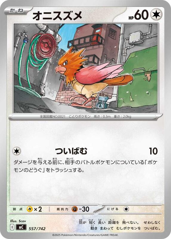 Spearow Japanese card