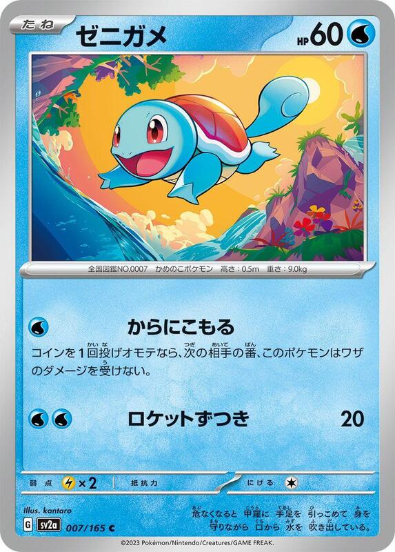 Squirtle Japanese card