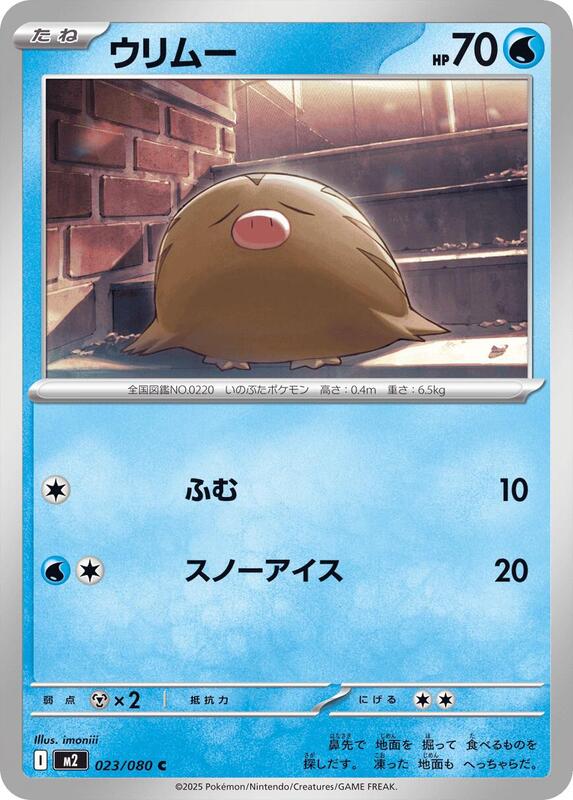Swinub Japanese card