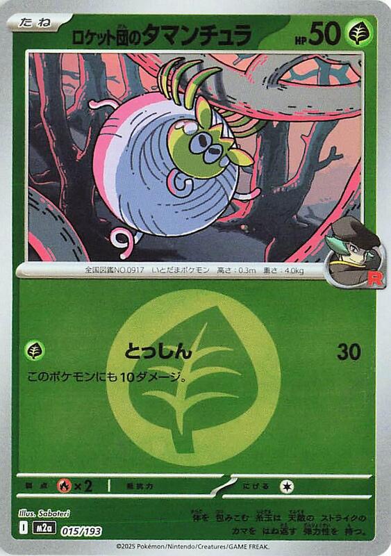 Team Rocket's Tarountula (Energy Symbol Pattern) Japanese card