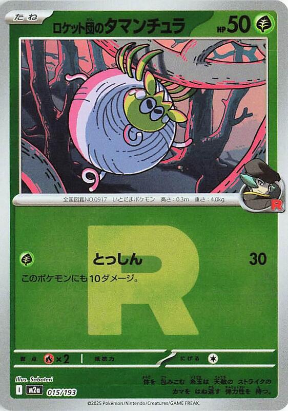 Team Rocket's Tarountula (Team Rocket Pattern) Japanese card