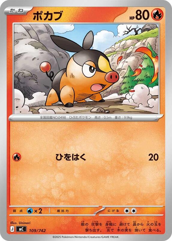 Tepig Japanese card