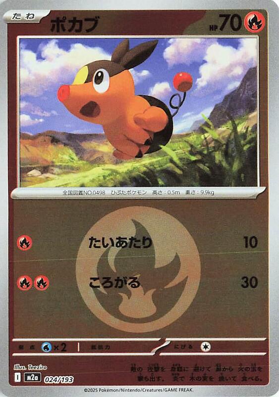 Tepig (Energy Symbol Pattern) Japanese card