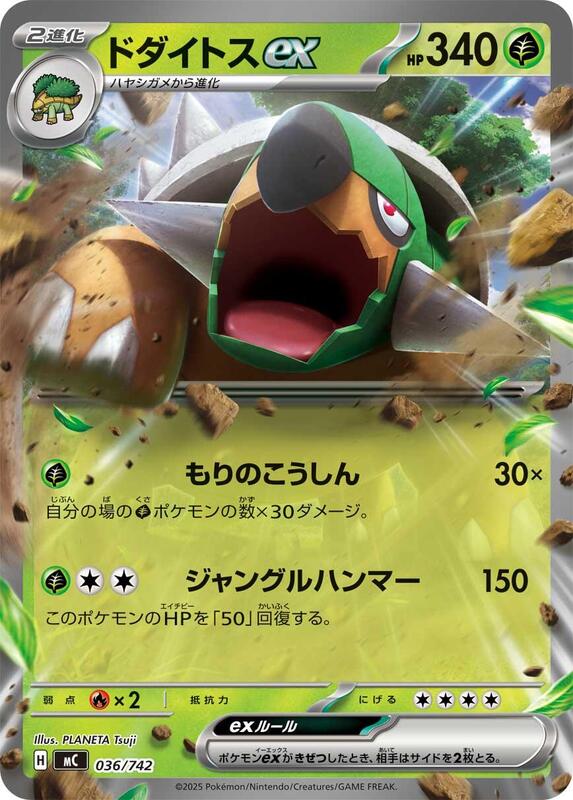 Torterra ex Japanese card