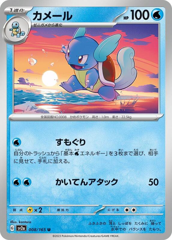 Wartortle Japanese card