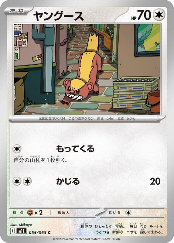 Yungoos Japanese card