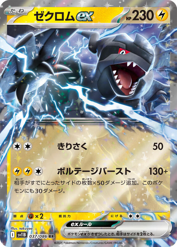 Zekrom ex Japanese card